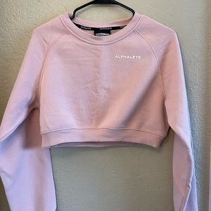 Alphalete XS baby pink cropped sweater!